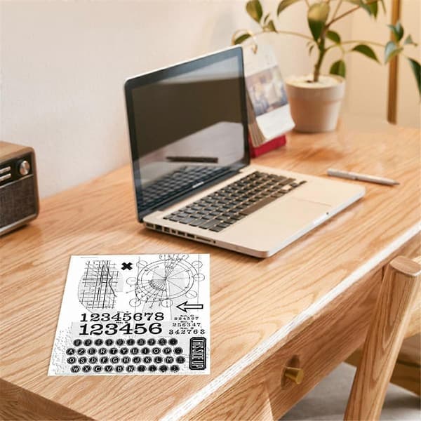 Klart stempel til kortfremstilling mønstre Valentinsdag juleferiekort og DIY scrapbogsdagbog TH52