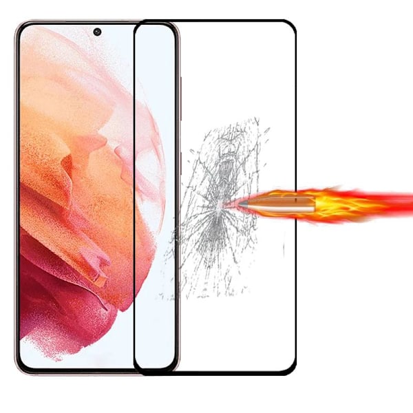 Samsung Galaxy S21 - Heltäckande Härdat Skyddsglas