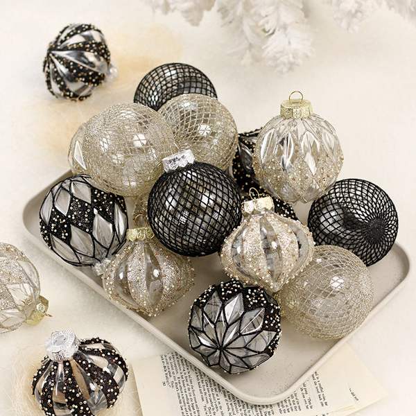 9Pcs Christmas Ball Ornaments 80mm/3.15" Shatterproof Colorful