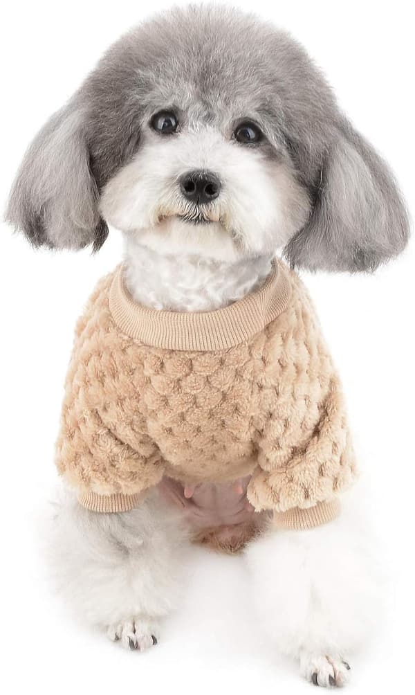 Genser for liten hund/katt, fleece vinterjakker, varme pullovere, kjæledyr