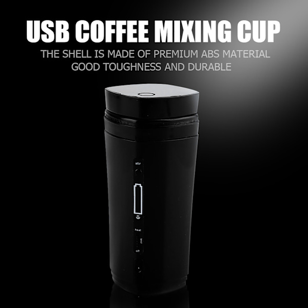 USB-laddningsbar kaffekopp, bärbar resekaffe, självomrörande blandning