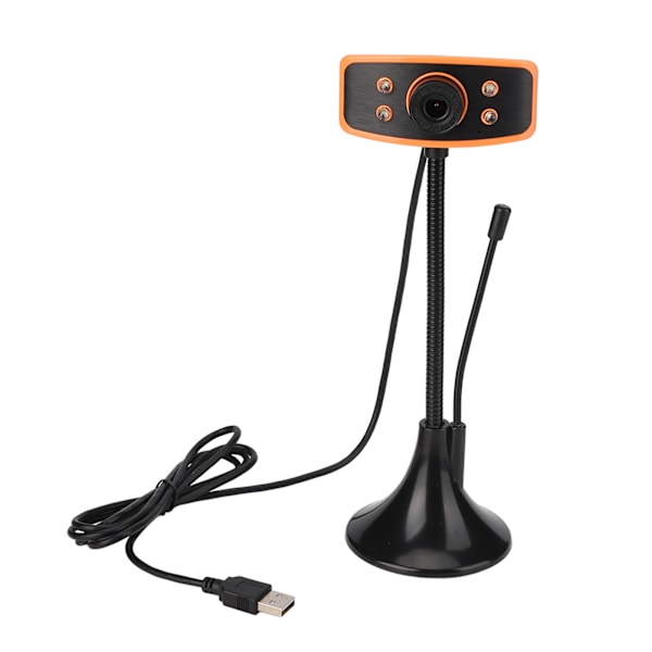 Datorkamera 1080P HD Skrivbordswebbkamera USB Extern Kamera med Mikrofon för Bärbara Datorer och Stationära Datorer
