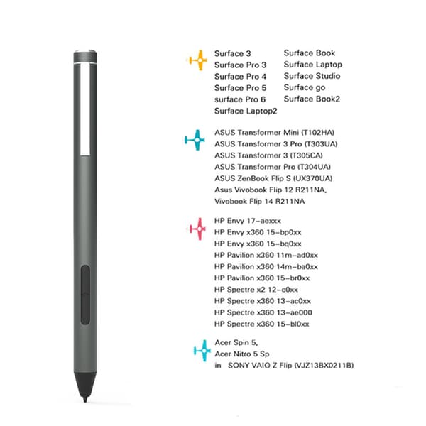 Microsoft Surface Pen Sort, følsom kapacitiv stylus pen