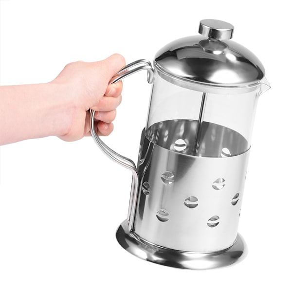 800 ml rostfria glaspresskanna för kaffe och te