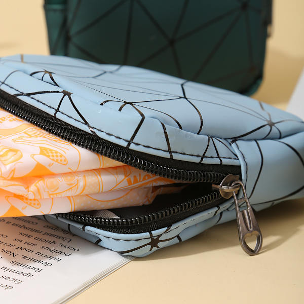 11.5*11.5*3cm, (blå) 2 stycken menstruationsväskor för tonårsflickor Sto
