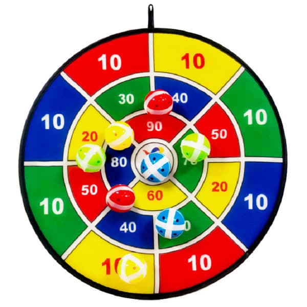 Darttavla med självhäftande bollar, inomhus- och utomhusleksaker, presenter