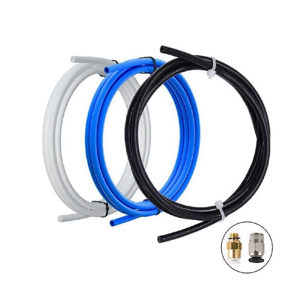 3D-skriver oppgraderingssett med KJH04-M6 og PC4-01 pneumatiske koblinger 1M PTFE-rør for 1,75 mm Bowden-ekstruder blå
