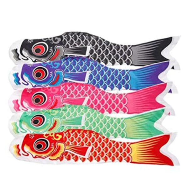 Carp Vindstrumpa Streamer Fisk Flag Kite Koinobori Hängande Dekor