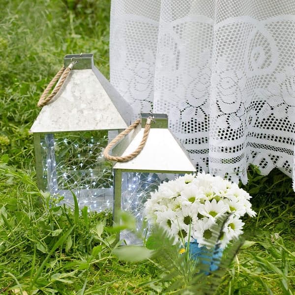Virka vita spetsdukar - Jacquard Polyester Tvättbar Bordsduk