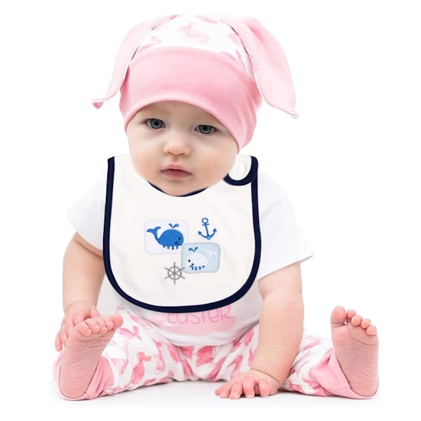 Babyhaklappar Mjuka och Absorberande Ekologisk Bomull Bandana Dregelhaklappar Set för Pojkar Flickor Nyfödda 0-36 Månader Style 3