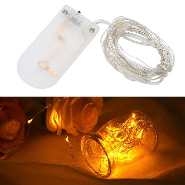 LED-koppartråd Vacker vattentät gör-det-själv-slingalampor Hemmagårdsfestdekoration