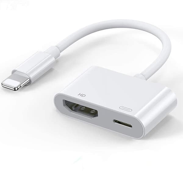 SiGN Lightning - HDMI-sovitin 5V, 1A - Valkoinen
