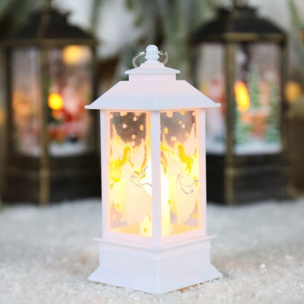 Julelys med LED fyrfadslys til julepynt