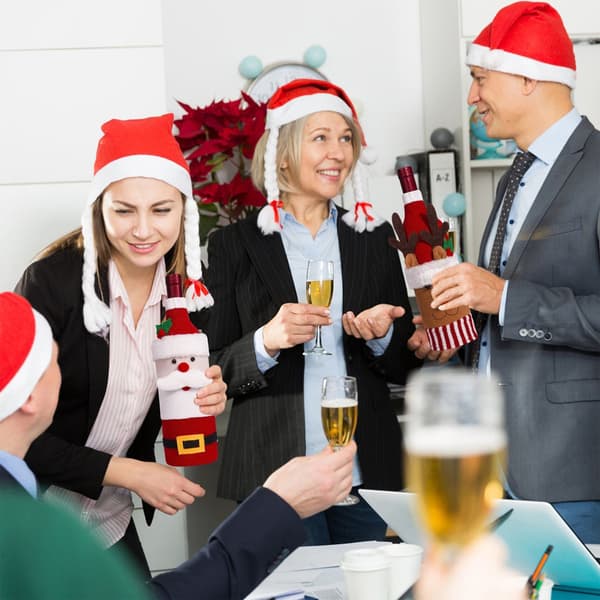 Jul Vin Ärm Jul Vinflaskor Väskor Vin Presentpåsar Tomte Snögubbe Älg Jul Vinflaska för Julhelgsfestdekoration