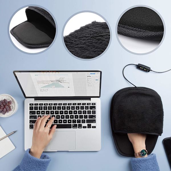 Ergonomiskt handledsstöd för musmatta med massagefunktion, handledsstöd
