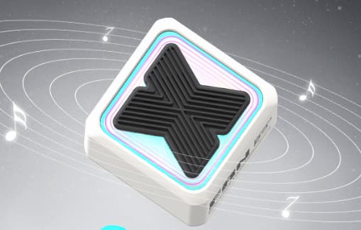 Mini Bluetooth-højttaler: Bærbar trådløs udendørshøjttaler (hvid)