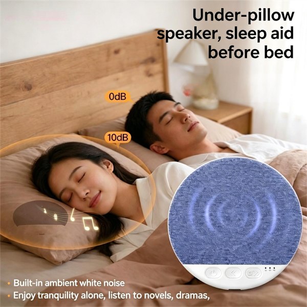 Bluetooth-högtalare för bättre sömn: Bluetooth 5.4, timer, vitt brus, sänghögtalare