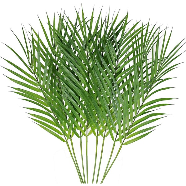 8 st konstgjorda Areca-palmträd, konstgjorda palmblad