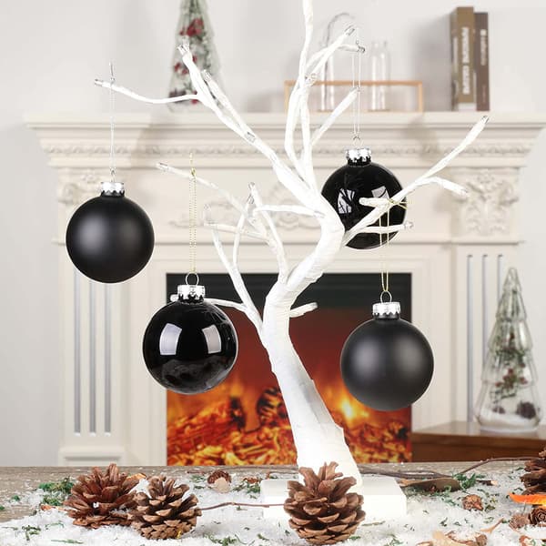 Julekuler til juletre - Julepynt Hengende Kuler black