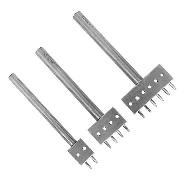 3 STK Afstandsstanserværktøj DIY Læderhåndværk Hulstanse Sæt Bæltehulstanse (8mm2+4+6)