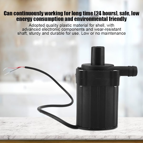 12V Ultratyst Borstlös Motor DC-Vattenpump för Intelligent