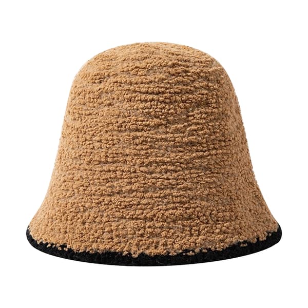 Varm Ull Cloche Hatt Solid Vinterbøttehatter
