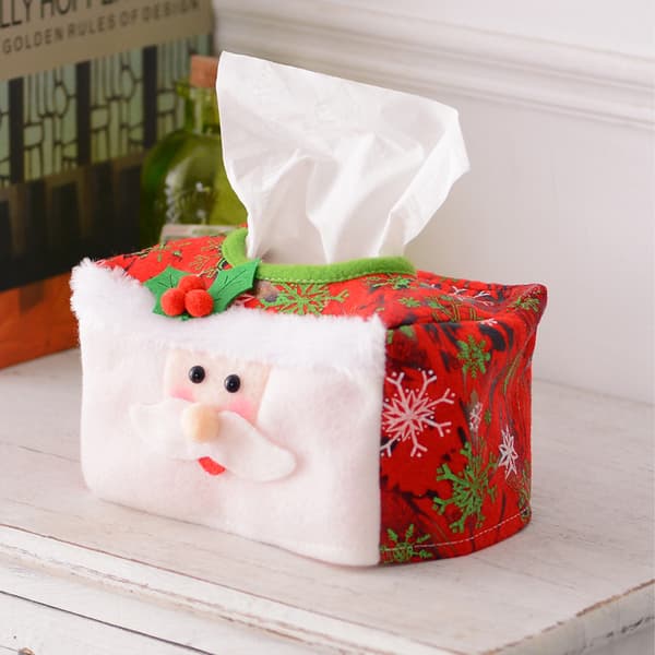 Jule-stil Kleenex-boks Etui Holder Hjem Julepynt julegave red