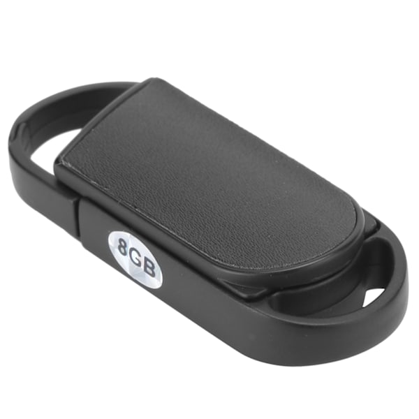 8GB Mini Nyckelringsrecorder Flashminne Enhet Inspelning Används för Konferens Intervju