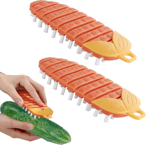 2 st grönsaksskrubbborste, grönsaker, potatis, frukt och grönsaker