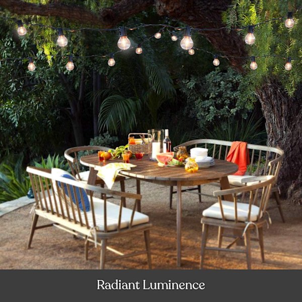 Solar Powered LED String Lights- Waterproof Patio Lights -
