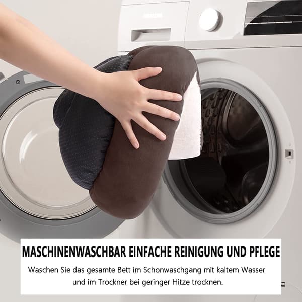 Amazon Pop Pyöreä Lämmin Lemmikkikennel xs Tummanharmaa
