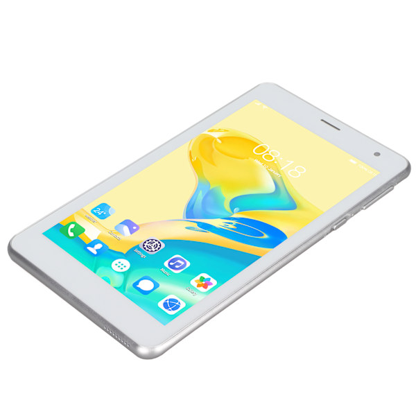 7-tums Tablet 2GB och 32GB 7in 1280x800IPS Stöd 5G WiFi Dual Band Octa Core 3500mAh Tablet PC EU-kontakt 100 till 240V Orange EU-kontakt