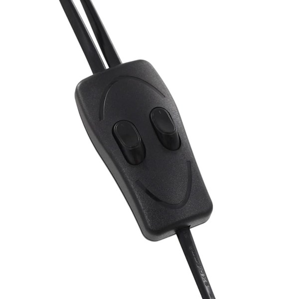 vidaXL Dimbar golvlampa LED 23 W Svart