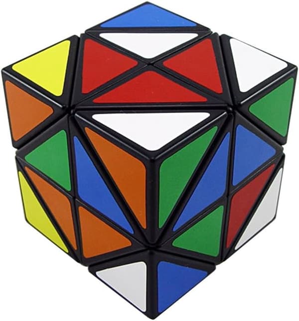 12-axlig rektangulär hexagonal kub svart oregelbunden kub (helikopter)