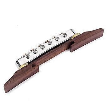 Rosenträbas med guld Roller Saddle Stallstycke för Jazzgitarr()