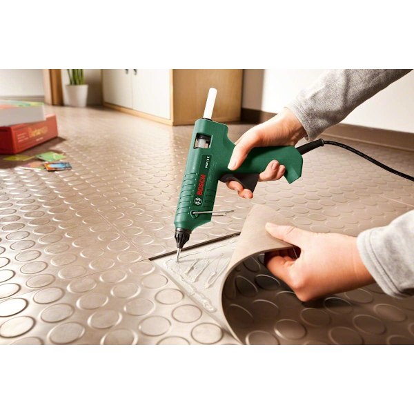 Bosch limpistol - PKP 18 E, 100V-240V-50/60Hz 16W (200W), (Levereras med 1 extra långt munstycke + 1 limstift)