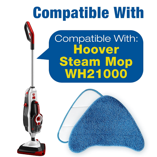 6-pack Mikrofiber Ersättningsmoppdynor för Steam Complete Pet Steam Mop, WH21000