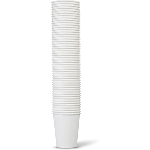 Pappersmugg, vit tjockare varm och kall tekopp 8 oz, 250 ml, 100 st