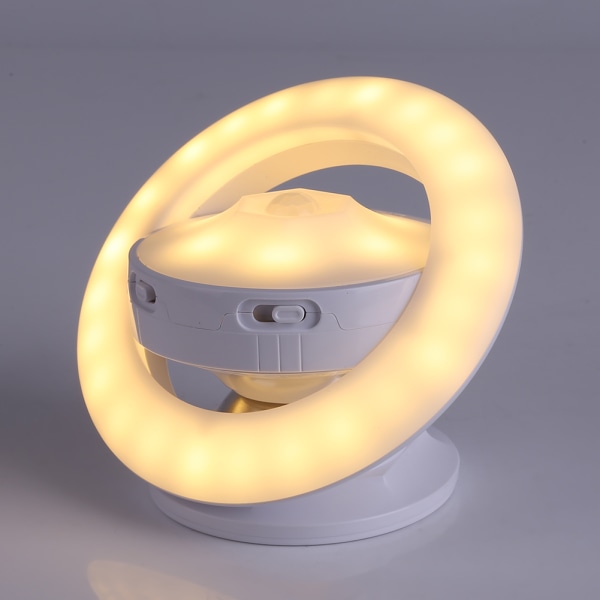 Trådlös batteridriven 360 graders roterande 30 LED avtagbar