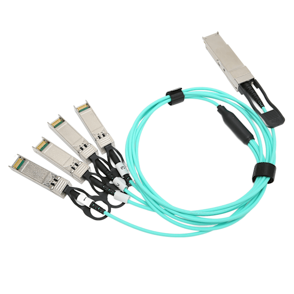 QSFP+ till 4 SFP+ Kabel 40G 1M Kabel Höghastighets Ljusstabil Prestanda Aktiv Optisk Kabel för Hemindustri