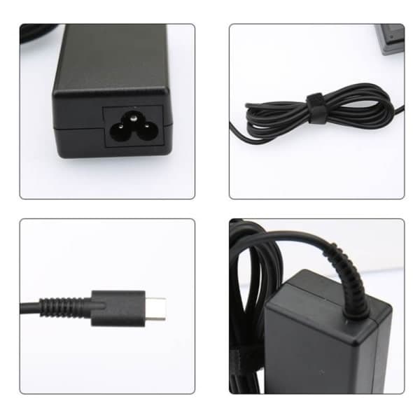 Ny universell 65W USB-C laptoplader kompatibel med Chromebooks, Thinkpads, Notebook og telefon PD hurtiglading Type-C strømadapter