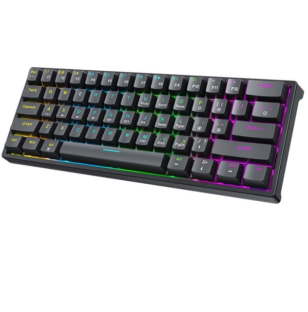 60% Kompakt Kablet Mekanisk Tastatur RGB Baggrundsbelyst Gaming- og Kontortastatur USB-interface