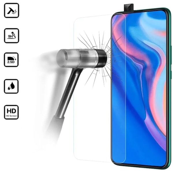 Huawei P Smart Z skärmskydd 9H passar skal fodral hörlurar - Transparent Huawei P Smart Z