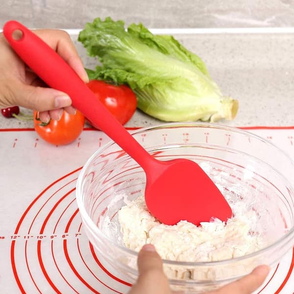 Silikonspatelset integrerat sömlöst - Hög värmebeständig non-stick bakspatelset flexibelt