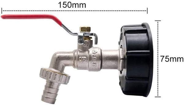 1000L IBC Adapter IBC Tank Adapter S60X6 Tank Adapter Messing Garde
