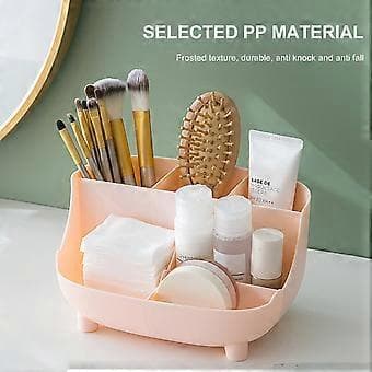 Makeup Organizer med Multi-Grid Rum til Skrivebordsopbevaring