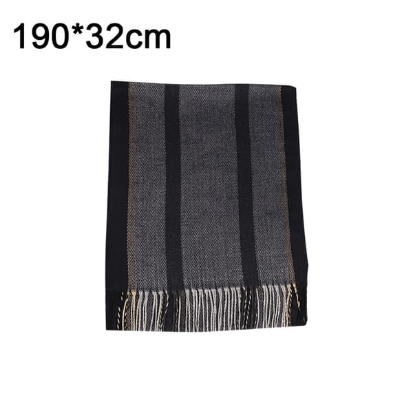 Luksuriøst klassisk cashmere-lignende plaid-tørklæde til mænd