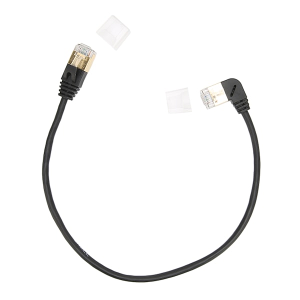Cat8 Ethernetkabel CAT8 OD 3,8mm Guldpläterade Kontakter 30cm Hane till Hane Ethernetkabel för Switch Server