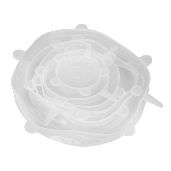 6 st / set Universal Stretchable Wrap Food Keep Cover Kitchen