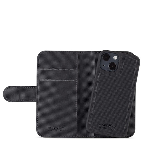 holdit iPhone 13 Mini - 2in1 Magnet Fodral / Skal - Svart Svart